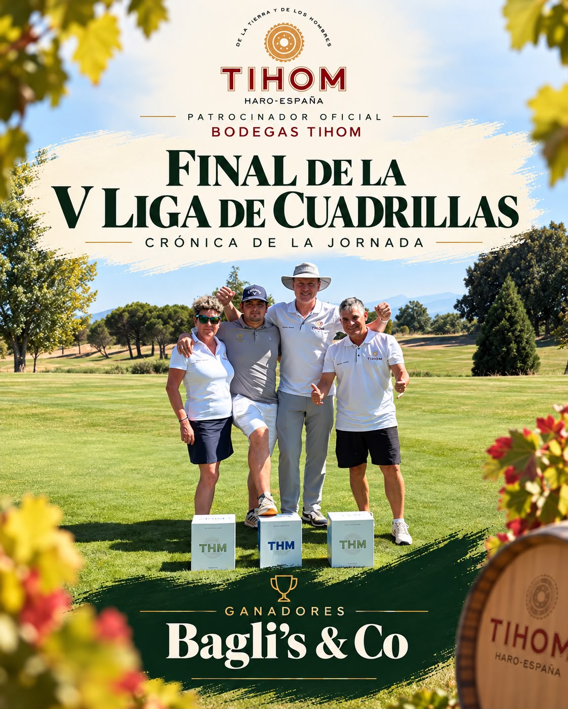 🏆 Bagli’s & Co se proclama campeón de la V Liga de Cuadrillas Bodegas Tihom